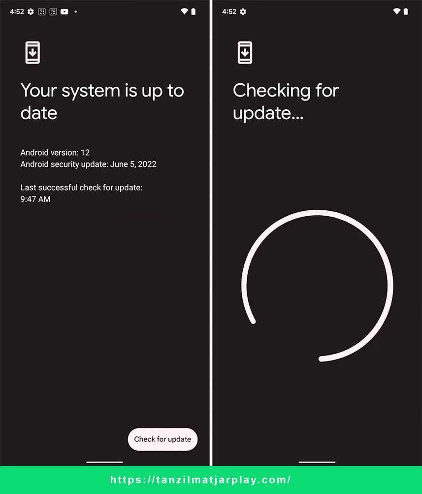 إصلاح مشكلة عدم القدرة على تنزيل التطبيقات من متجر Google Play تحقق من تحديث جهاز Android الخاص بك
